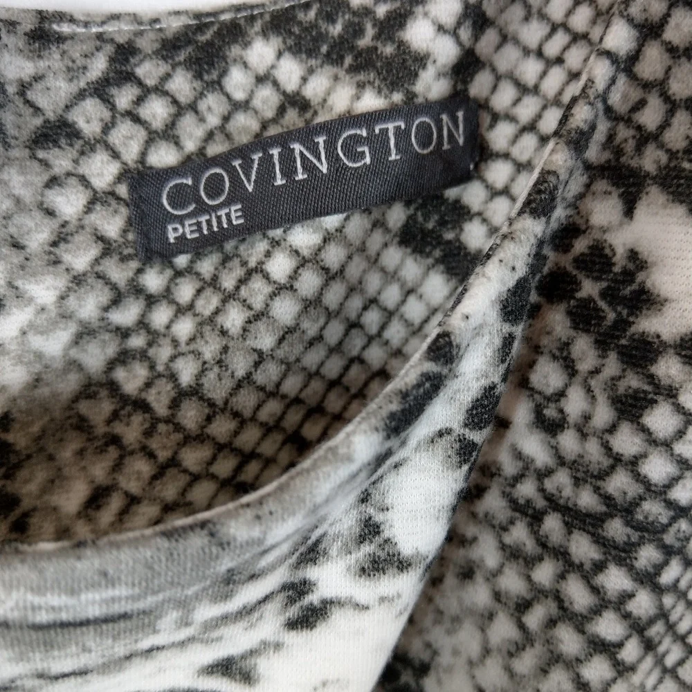Fitted snakeskin print dress